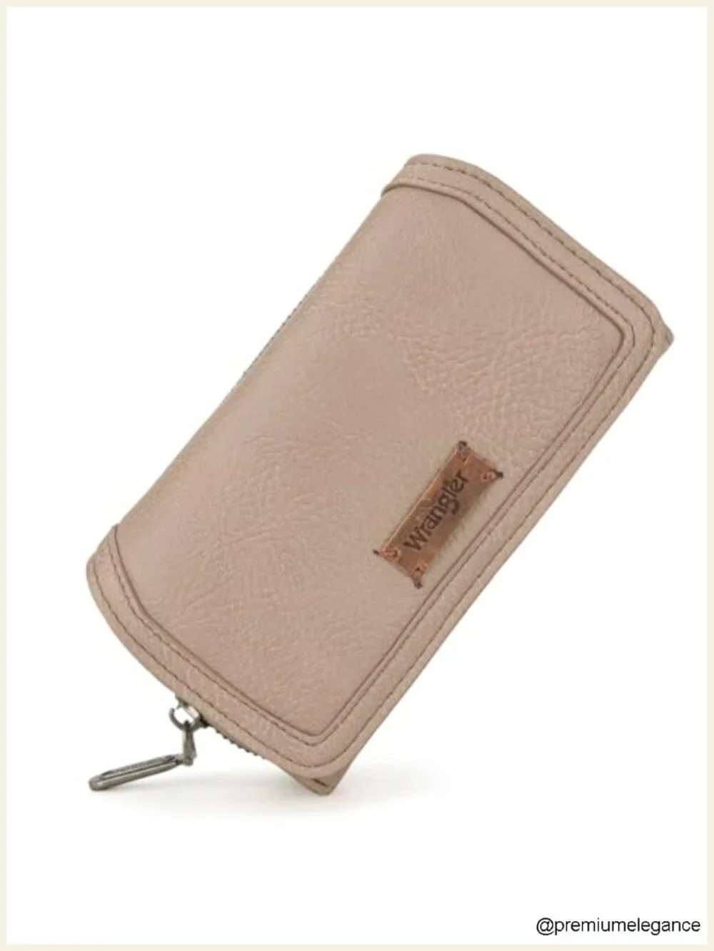 Faux Leather RFID Blocking Wristlet Wallet with Wrist Strap